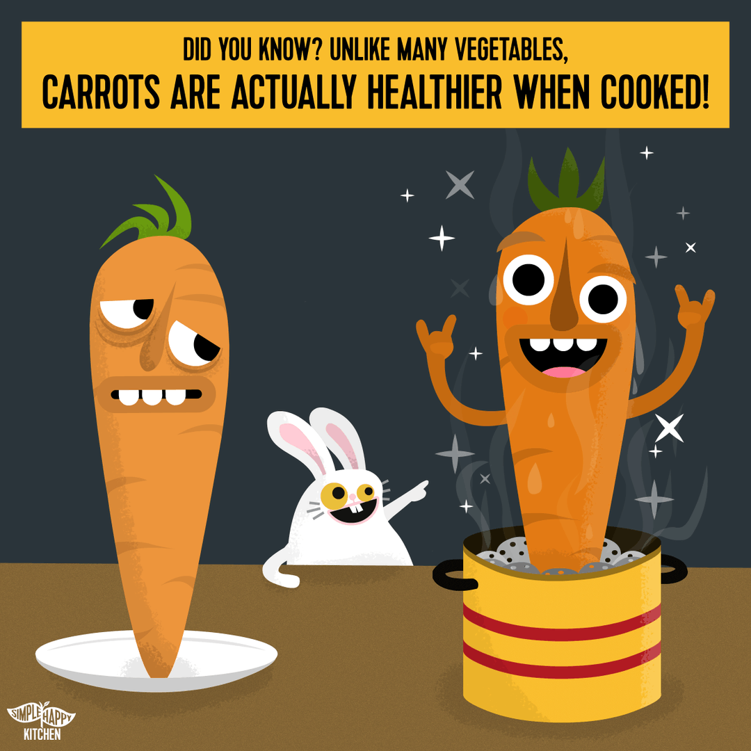Carrots are actually healthier when cooked Simple Happy Kitchen